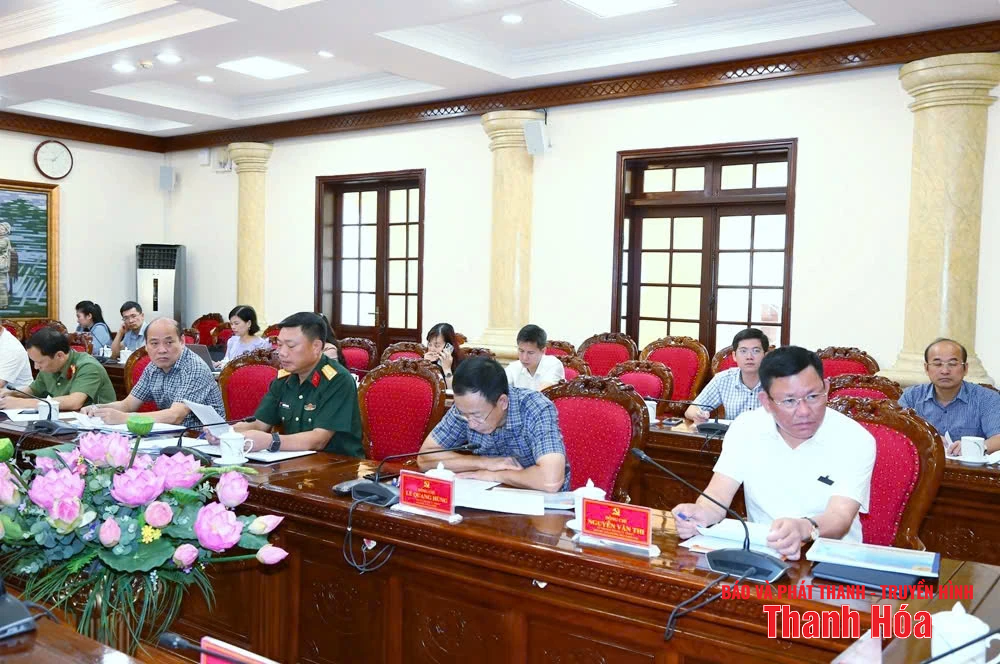 Cho ý kiến về phương án tổ chức phục vụ Đại hội đại biểu Đảng bộ tỉnh Thanh Hóa lần thứ XX, nhiệm kỳ 2025-2030