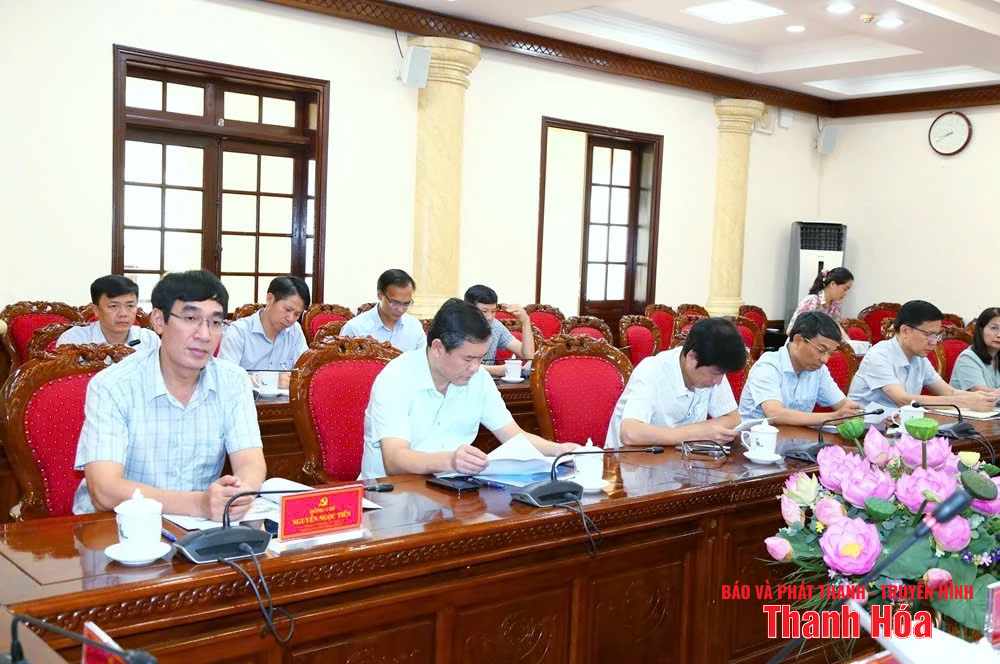 Cho ý kiến về phương án tổ chức phục vụ Đại hội đại biểu Đảng bộ tỉnh Thanh Hóa lần thứ XX, nhiệm kỳ 2025-2030