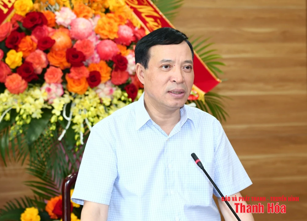 Phó Bí thư Thường trực Tỉnh ủy Lại Thế Nguyên chúc mừng Ngày truyền thống ngành Tuyên giáo của Đảng