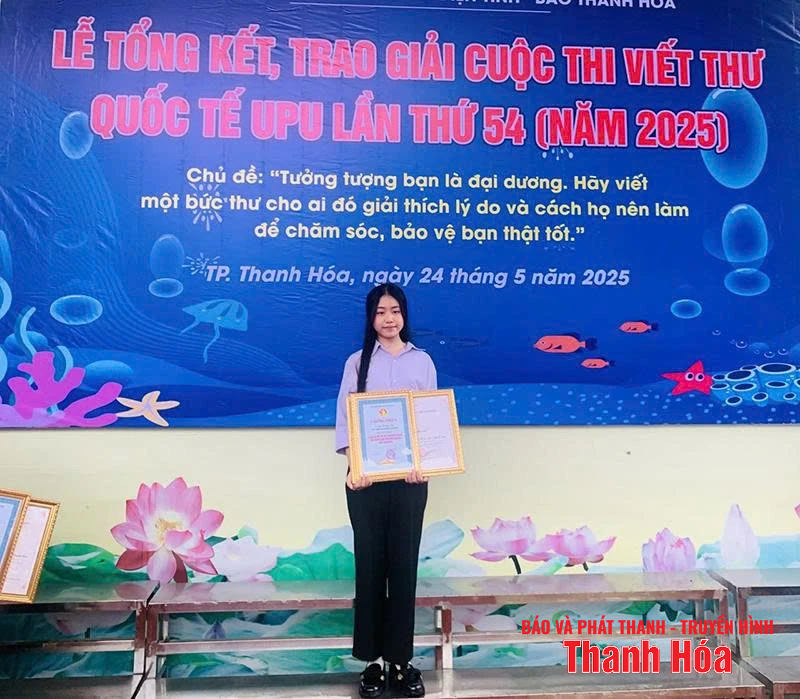 Nỗ lực vượt qua giới hạn của nữ sinh ba lần đoạt giải Cuộc thi viết thư quốc tế UPU