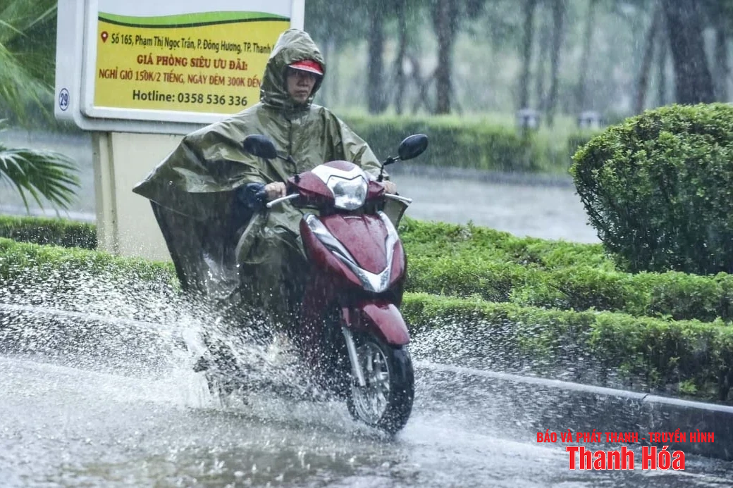 Hôm nay (1/8), Thanh Hóa có mưa rào và dông rải rác 