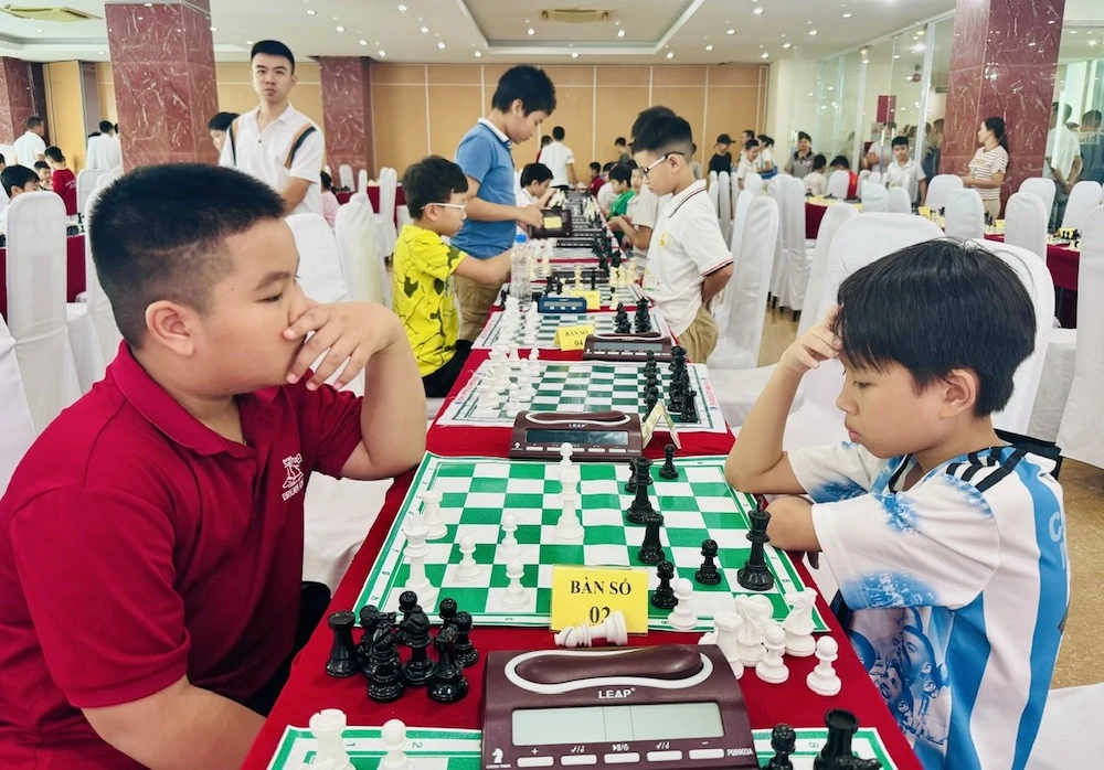 300 vận động viên nhí tranh tài tại Giải cờ vua Hào khí Lam Sơn lần thứ 2