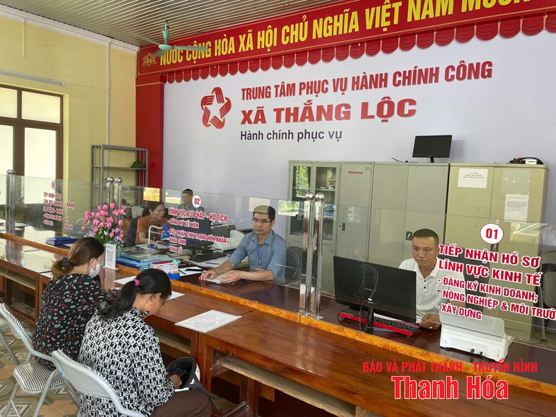 Xã Thắng Lộc: Lấy người dân làm trung tâm phục vụ