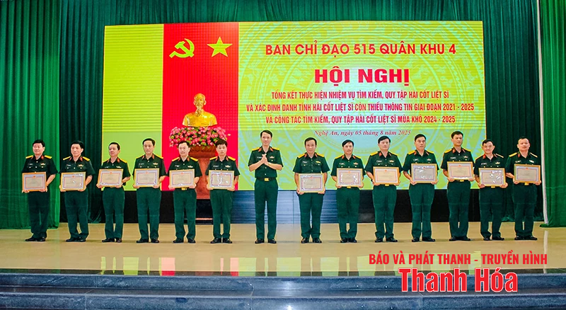 Quân khu 4 quy tập được 1.268 hài cốt liệt sĩ giai đoạn 2021-2025