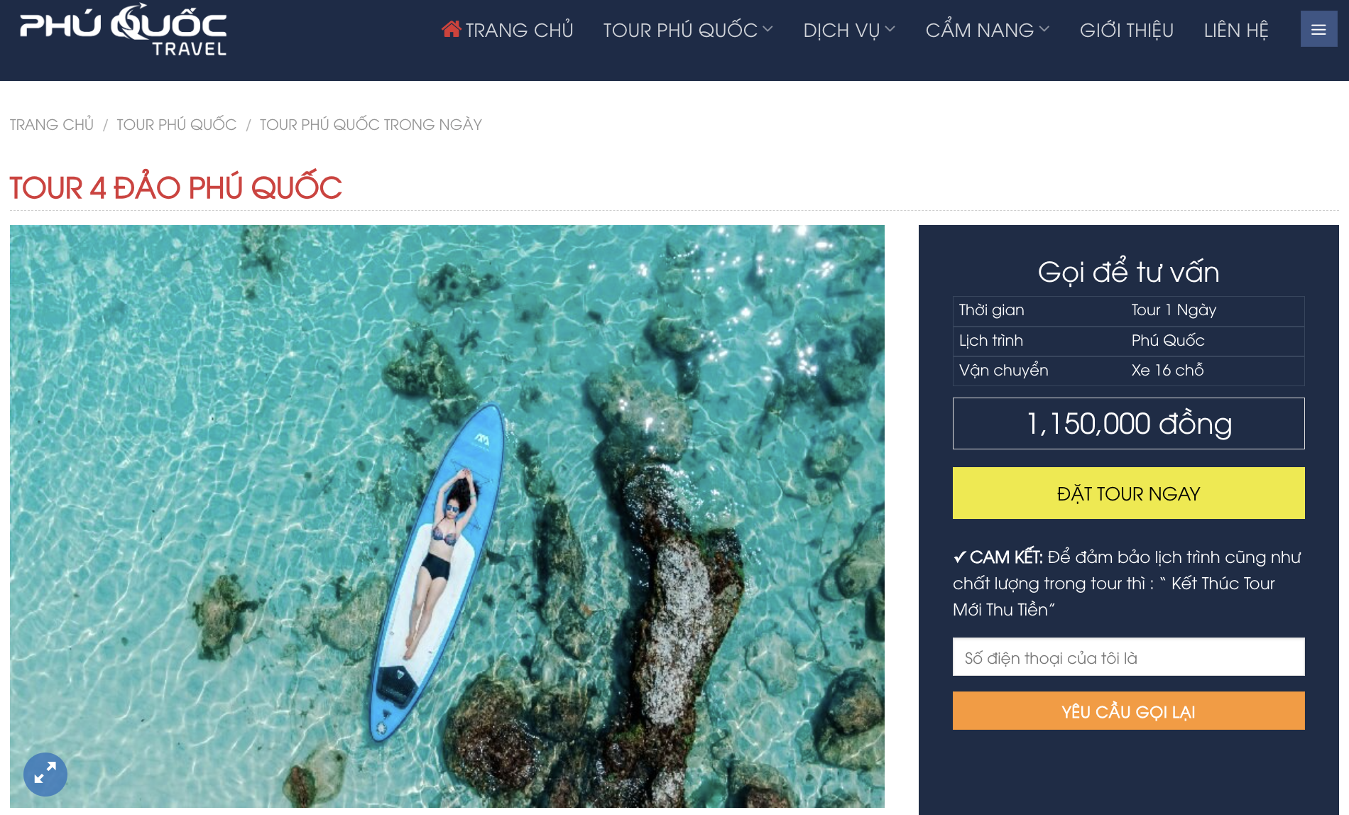 Phú Quốc Travel tổ chức Tour 4 đảo Phú Quốc cực hot