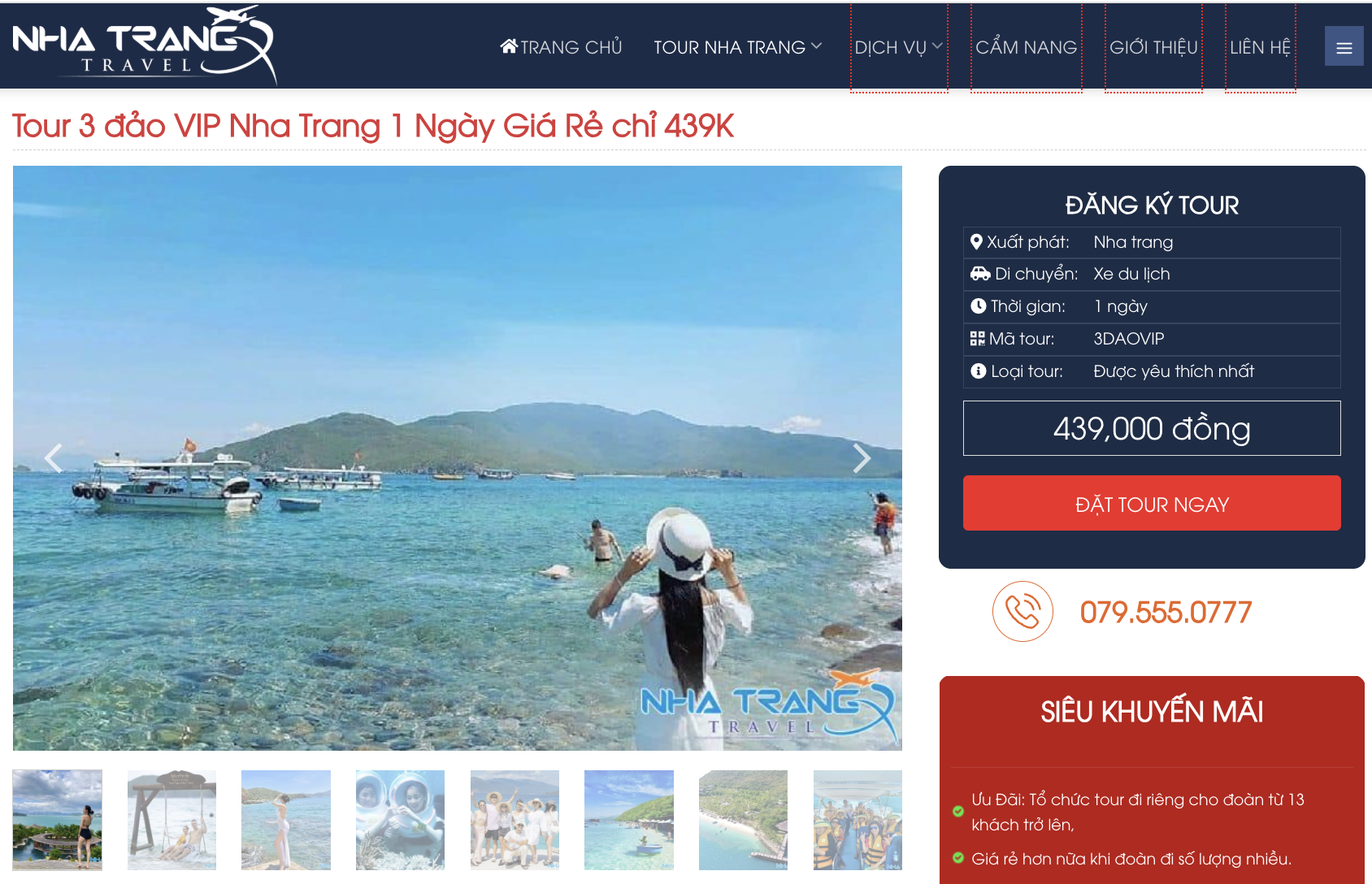Chơi hết mình chill thả ga với tour 3 đảo Nha Trang cực chất từ Nha Trang Travel