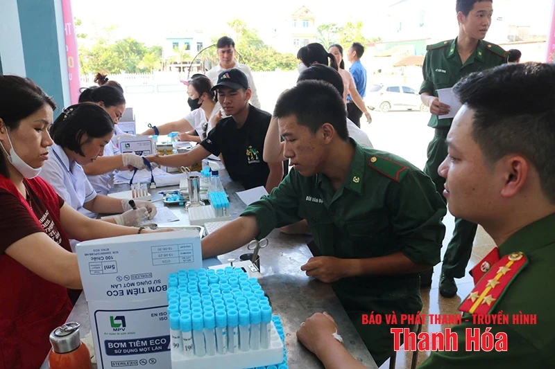 Xã Hoằng Tiến tiếp nhận gần 250 đơn vị máu tại Ngày hội hiến máu tình nguyện