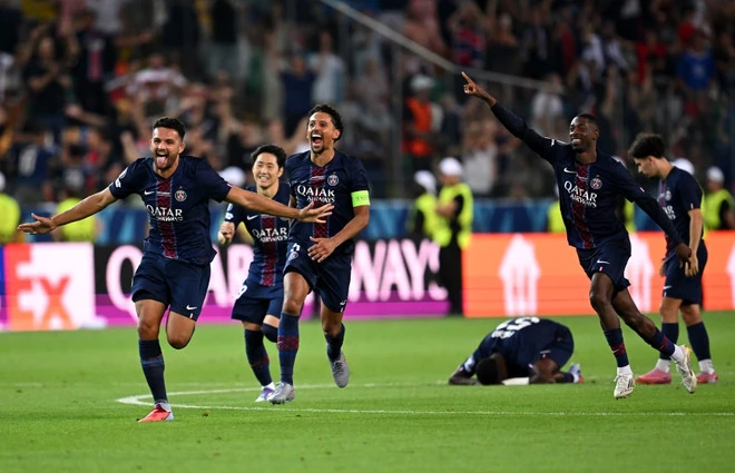 PSG lần đầu giành Siêu cúp châu Âu, hoàn tất cú ăn 5 lịch sử