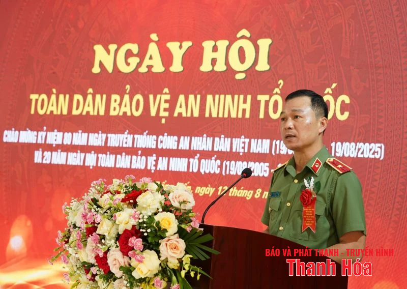 Giám đốc Công an tỉnh dự “Ngày hội toàn dân bảo vệ an ninh Tổ quốc” tại xã Đồng Tiến