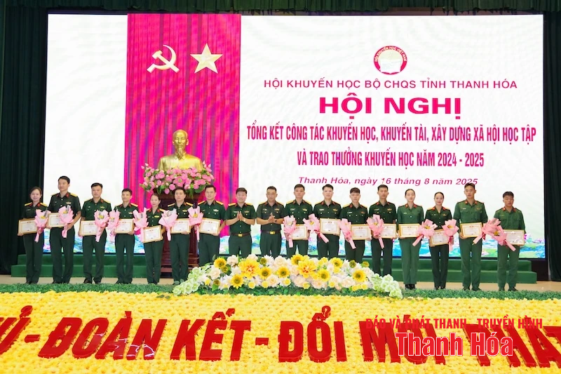 Hội khuyến học Bộ CHQS tỉnh tổng kết công tác khuyến học, khuyến tài