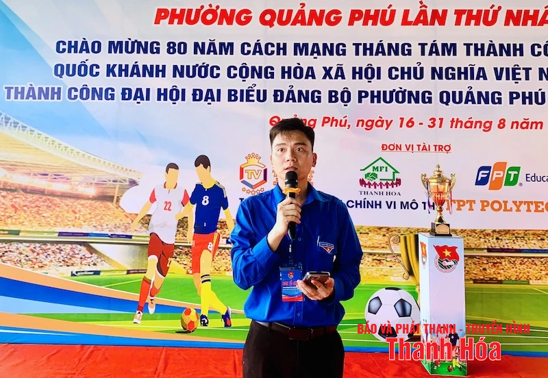 Khai mạc Giải bóng đá Thanh niên phường Quảng Phú lần thứ nhất, năm 2025