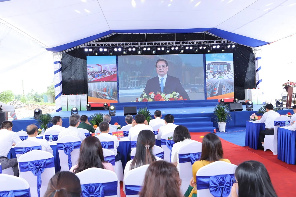 Khởi công dự án Khu tái định cư thôn Hồng Sơn, phục vụ GPMB dự án đường sắt tốc độ cao Bắc - Nam đoạn qua tỉnh Thanh Hóa