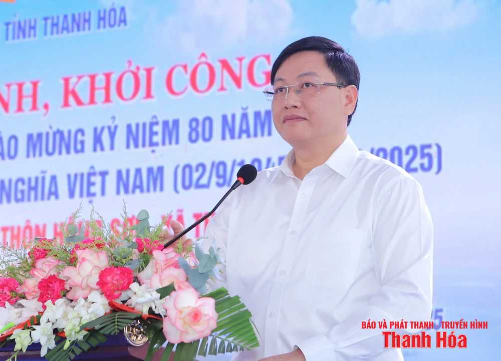 Khởi công dự án Khu tái định cư thôn Hồng Sơn, phục vụ GPMB dự án đường sắt tốc độ cao Bắc - Nam đoạn qua tỉnh Thanh Hóa