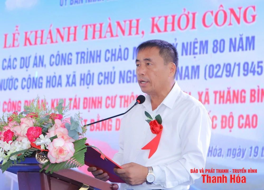 Khởi công dự án Khu tái định cư thôn Hồng Sơn, phục vụ GPMB dự án đường sắt tốc độ cao Bắc - Nam đoạn qua tỉnh Thanh Hóa