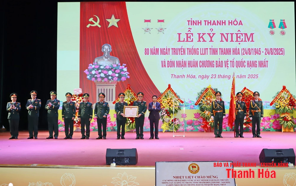 Kỷ niệm 80 năm Ngày truyền thống Lực lượng vũ trang tỉnh Thanh Hóa và đón nhận Huân chương Bảo vệ Tổ quốc hạng Nhất