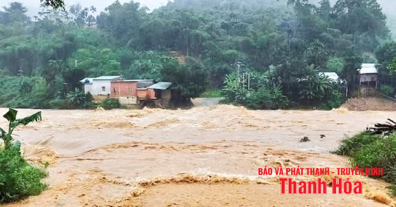 Xã Trung Lý: Hai người bị lũ cuốn khi đi qua suối