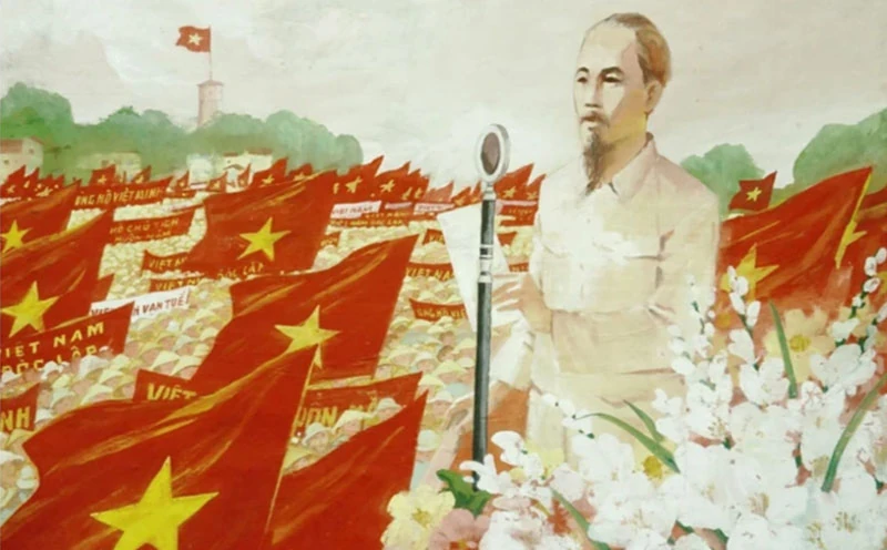 Ba Đình rực nắng cờ hoa