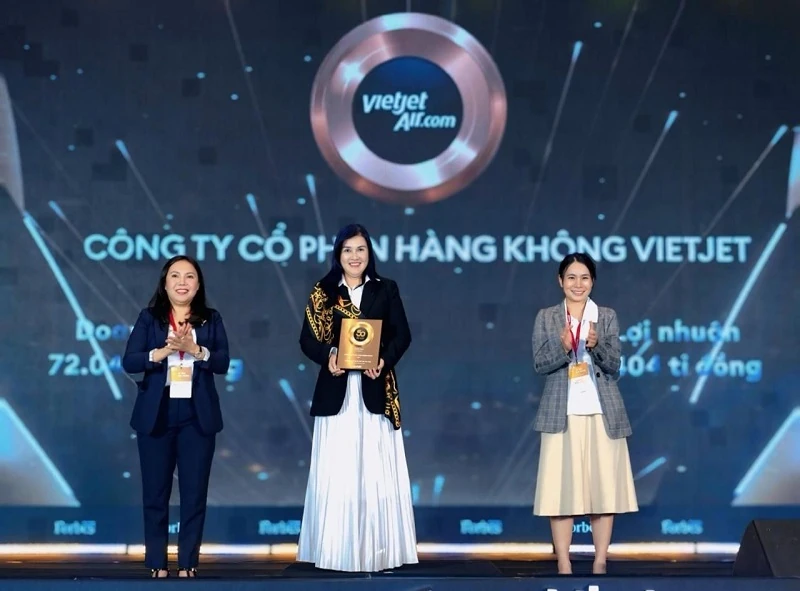 Forbes vinh danh Vietjet trong Top 50 Công ty niêm yết tốt nhất Việt Nam 2025