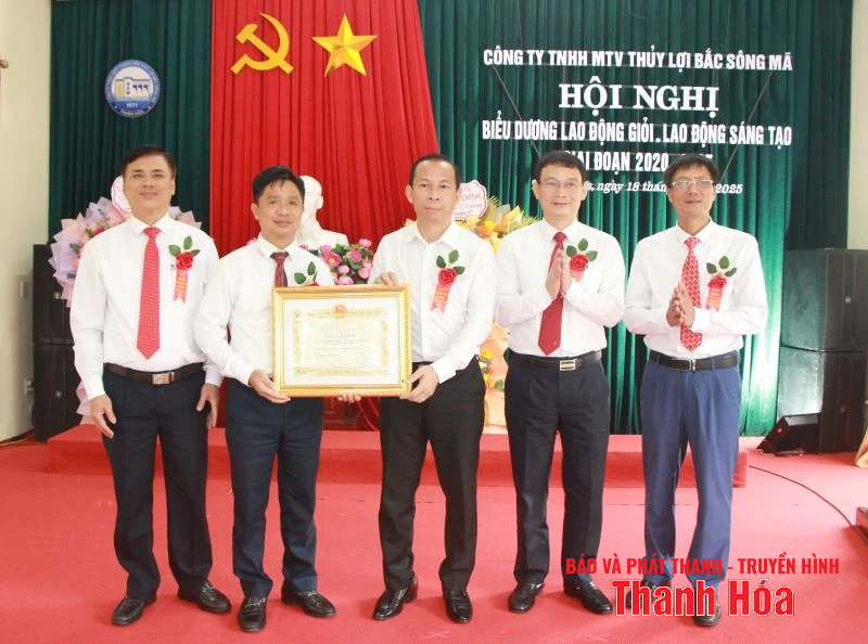 Công ty thủy lợi Bắc Sông Mã biểu dương lao động giỏi, lao động sáng tạo