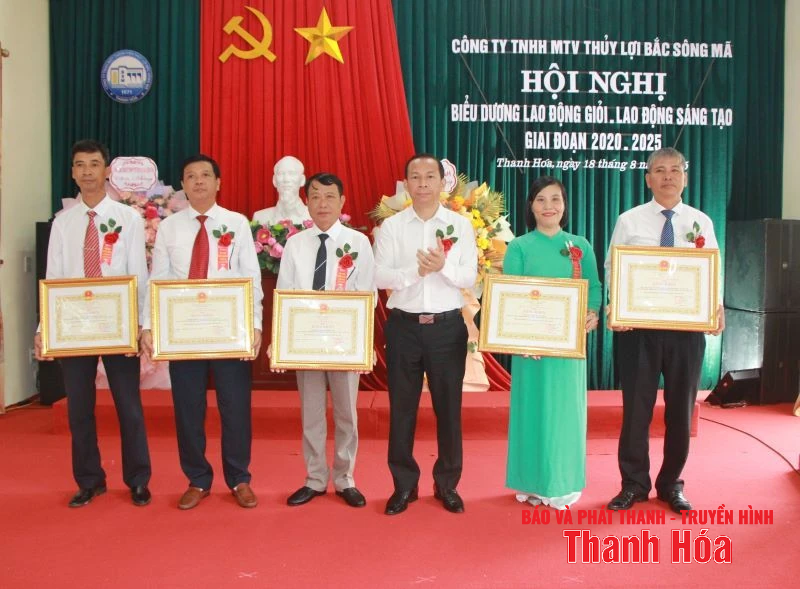 Công ty thủy lợi Bắc Sông Mã biểu dương lao động giỏi, lao động sáng tạo