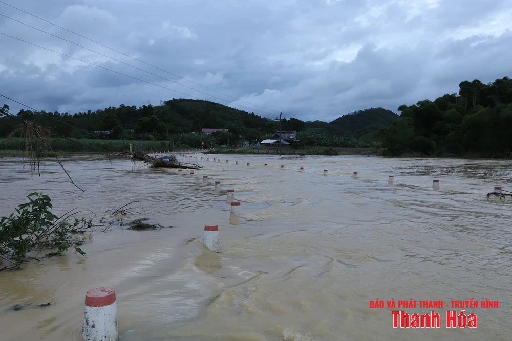 Bí thư Tỉnh ủy Nguyễn Doãn Anh kiểm tra một số địa điểm nước dâng, chia cắt cục bộ