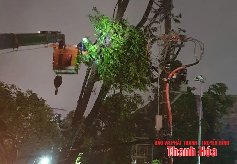 55/166 xã, phường mất điện lưới, gần 334 nghìn khách hàng bị ảnh hưởng