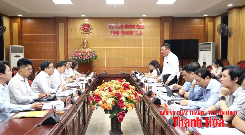 Tổ Biên tập của Tiểu ban Kinh tế - Xã hội Đại hội XIV làm việc với tỉnh Thanh Hóa