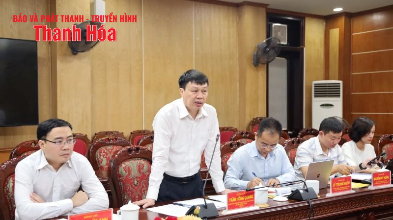 Tổ Biên tập của Tiểu ban Kinh tế - Xã hội Đại hội XIV làm việc với tỉnh Thanh Hóa