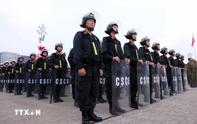 Xuất quân bảo đảm tuyệt đối an ninh, an toàn Lễ kỷ niệm, diễu binh, diễu hành