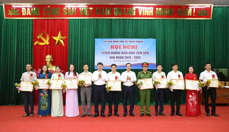 Xã Thạch Quảng tuyên dương điển hình tiên tiến giai đoạn 2020-2025