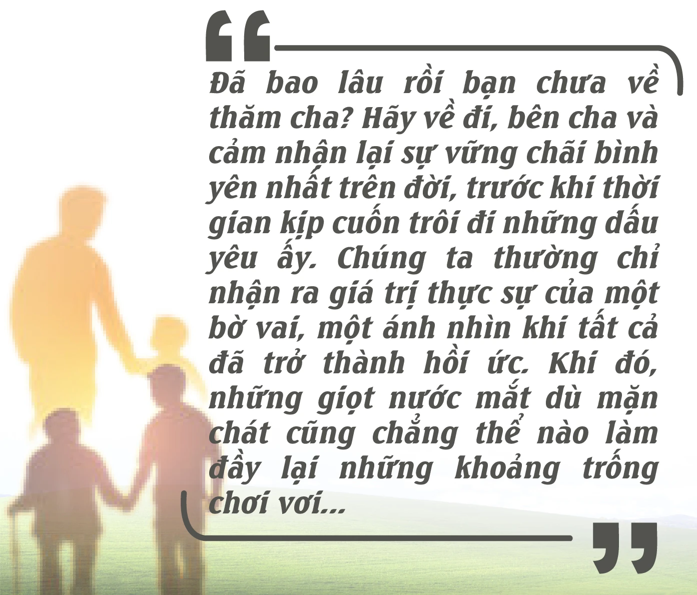 [E-Magazine]: Lặng lẽ một bờ vai