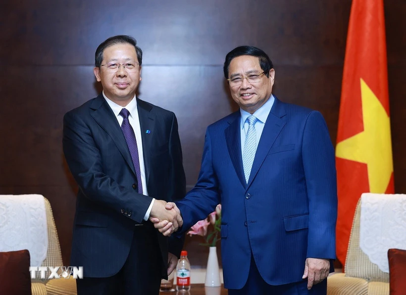 Thủ tướng Chính phủ Phạm Minh Chính làm việc với các Tập đoàn hàng đầu của Trung Quốc