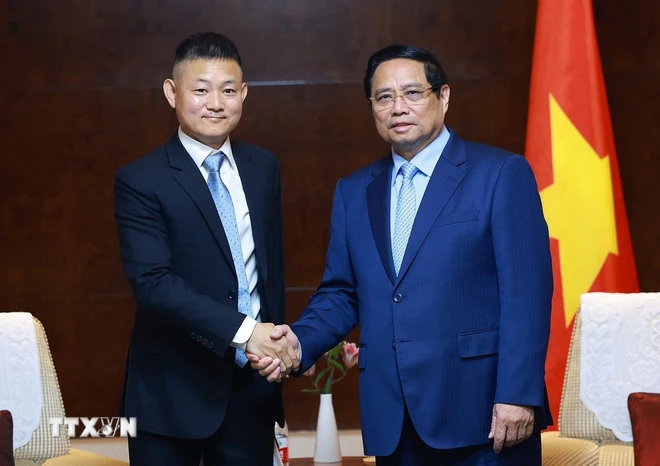 Thủ tướng Chính phủ Phạm Minh Chính làm việc với các Tập đoàn hàng đầu của Trung Quốc