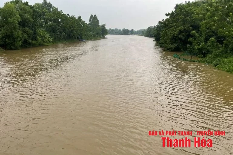 Tăng mức báo động III trên sông Yên, cấm các loại xe cơ giới đi trên đê