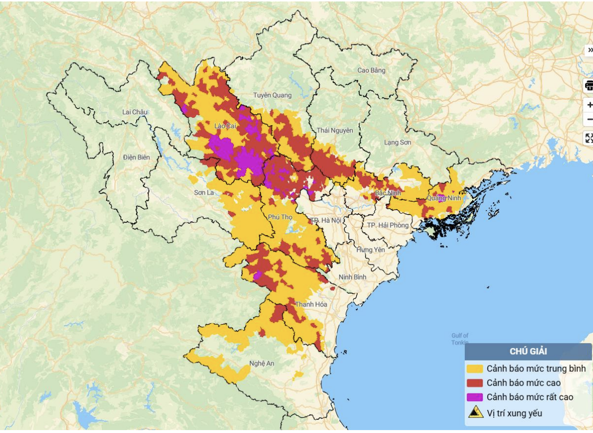 Tiếp tục cảnh báo nguy cơ lũ quét, sạt lở đất tại 9 tỉnh