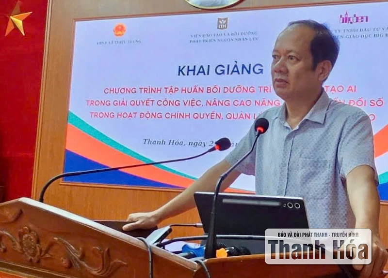 Xã Thiệu Trung tập huấn về trí tuệ nhân tạo và chuyển đổi số