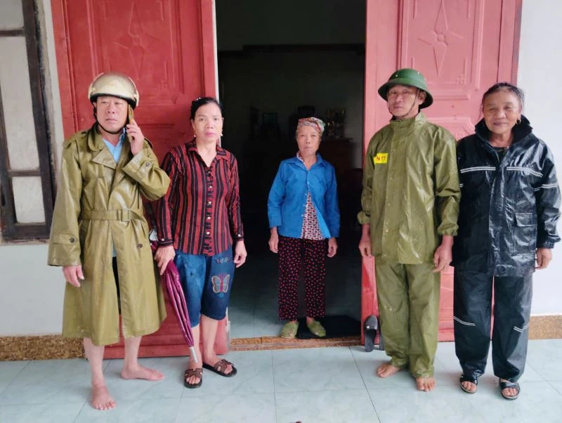 Xã Vạn Lộc chủ động di dời người và tài sản đến nơi an toàn