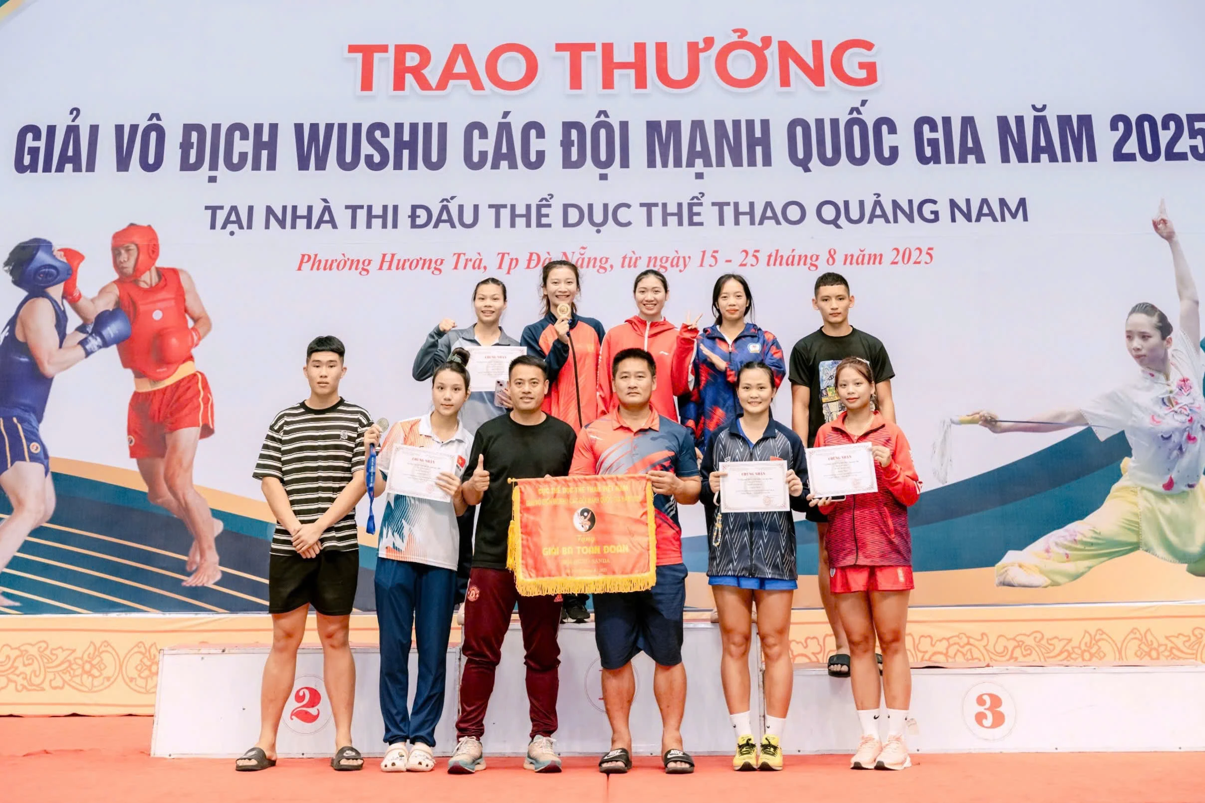 Wushu Thanh Hoá xếp hạng ba toàn đoàn nội dung đối kháng tại giải vô địch các đội mạnh quốc gia 2025