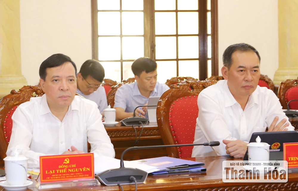 Ban Thường vụ Tỉnh ủy Thanh Hóa cho ý kiến vào các nội dung liên quan đến công tác lãnh đạo, chỉ đạo thực hiện nhiệm vụ chính trị