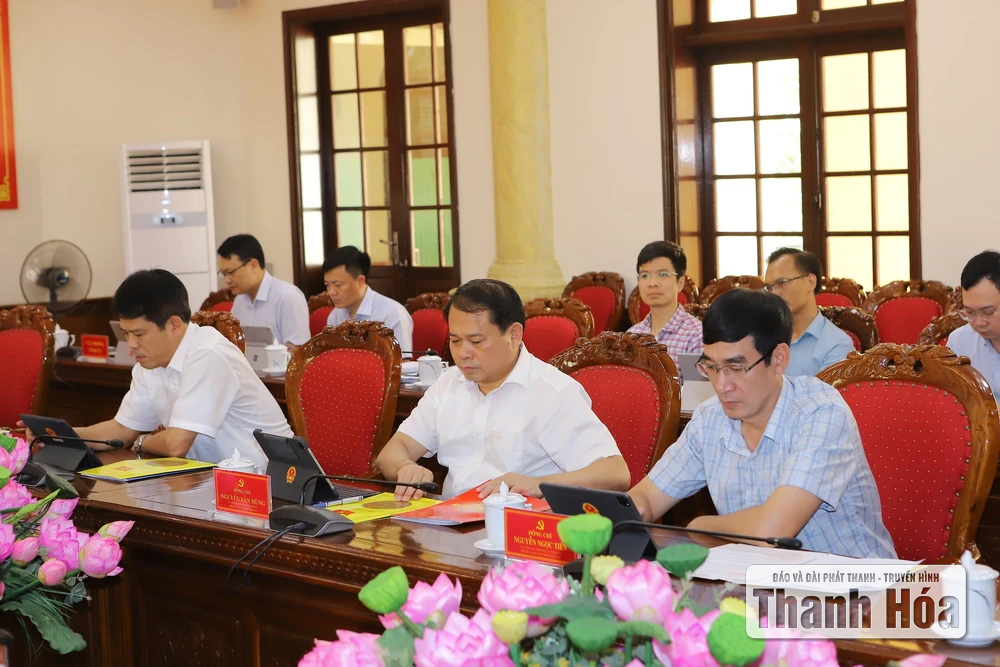 Ban Thường vụ Tỉnh ủy Thanh Hóa cho ý kiến vào các nội dung liên quan đến công tác lãnh đạo, chỉ đạo thực hiện nhiệm vụ chính trị