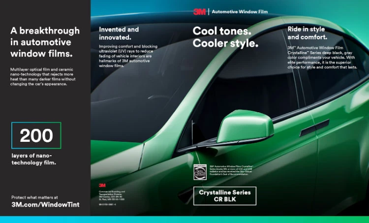 Top 5+ ưu điểm nổi bật của phim cách nhiệt 3M Crystalline BLK Series mới ra mắt 2025