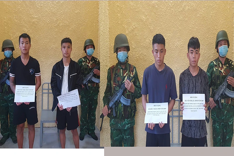Đồn Biên phòng cửa khẩu Quốc tế Na Mèo bắt giữ 4 đối tượng có hành vi tàng trữ trái phép chất ma túy