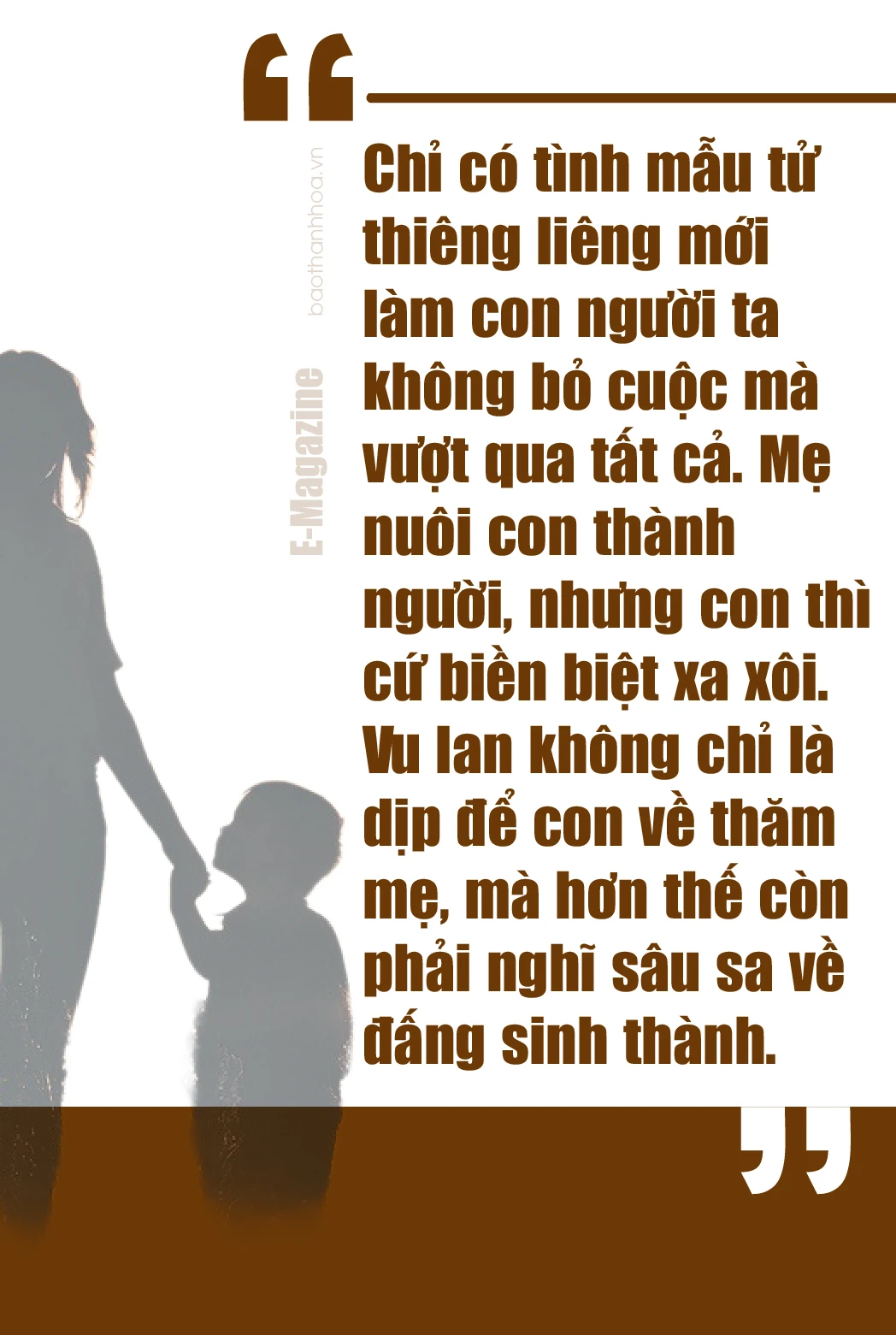 [E-Magazine]: Ta về cùng mẹ ta xưa