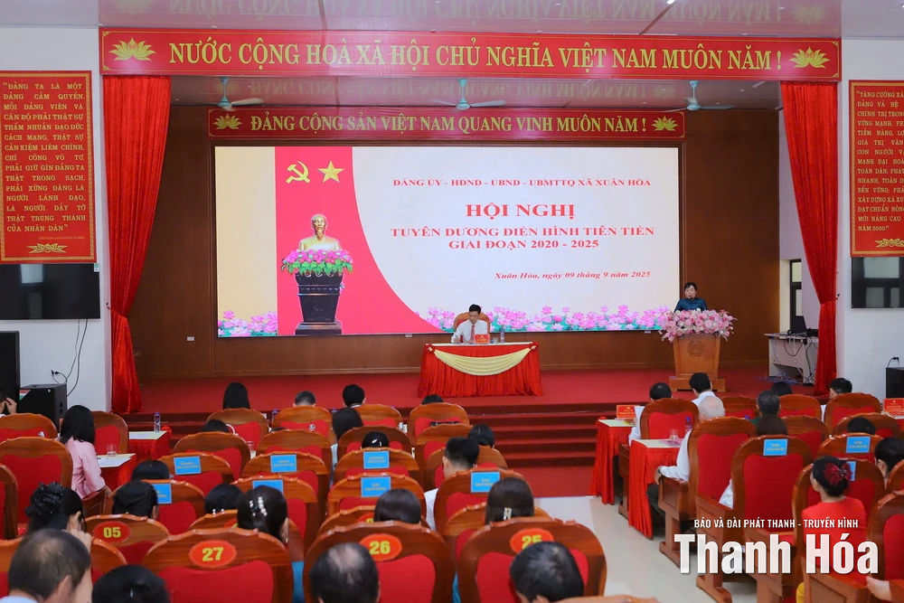 Xã Xuân Hòa tuyên dương điển hình tiên tiến giai đoạn 2020-2025