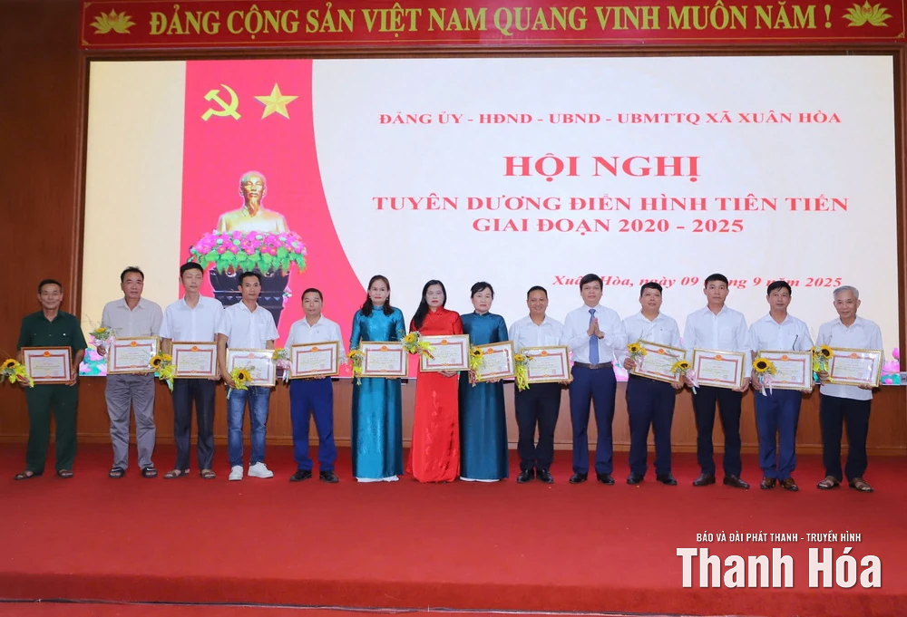 Xã Xuân Hòa tuyên dương điển hình tiên tiến giai đoạn 2020-2025