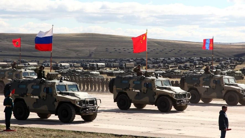 Trung Quốc, Nga, Mông Cổ lần đầu tiên tập trận phòng thủ biên giới chung