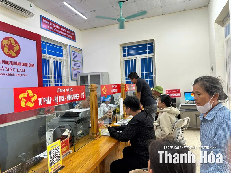 Mậu Lâm tạo thuận lợi giải quyết thủ tục hành chính cho người dân, doanh nghiệp