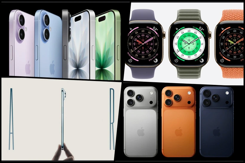 Loạt sản phẩm mới được ra mắt của Apple: iPhone 17 Air là điểm nhấn