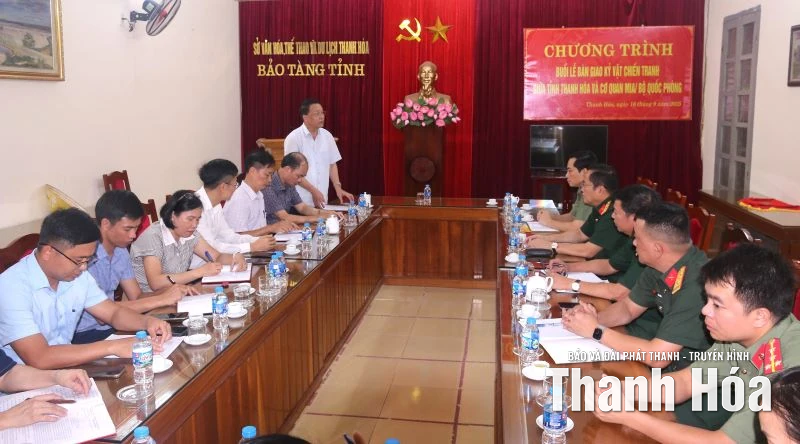 Bảo tàng tỉnh Thanh Hóa bàn giao 2 kỷ vật chiến tranh cho cơ quan MIA/Bộ Quốc phòng