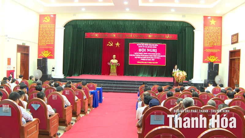 Quảng Bình quán triệt, triển khai Nghị quyết Đại hội đại biểu Đảng bộ xã lần thứ I